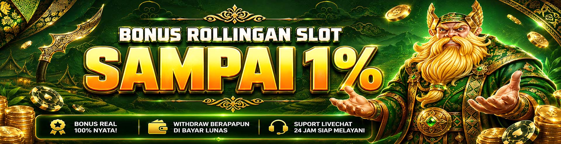 Bonus Rollingan SLOT 1%